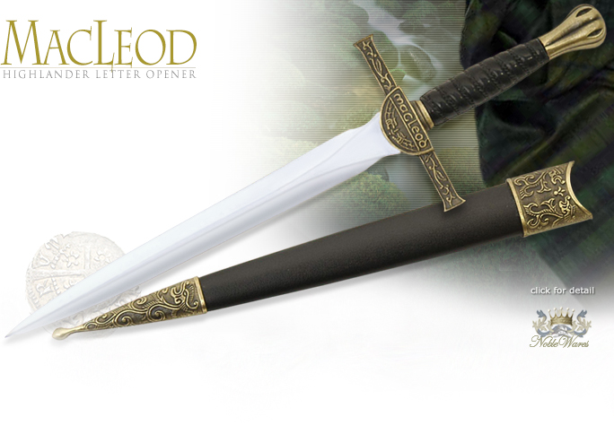 image of MacCleod Highlander Dagger Letter Opener 211355