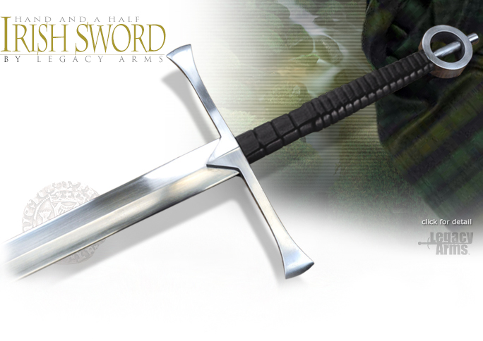 Irish Hand and Half Sword IP001 by Legacy Arms
