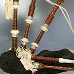 Full Size Fully Functional Rosewood & Ivory Scottish Highland Bagpipe