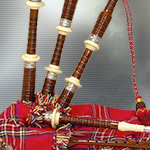 Full Size Fully Functional Rosewood Royal Stewart Scottish Bagpipe