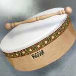 14" x 4.5" Pro Tunable Bodhran with Striaght Bar 14BBPTS by Bridget Drum Company of Canada