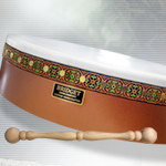 18 inch x 4 inch Pro Tunable Bodhran with Straight Bar 18BBPTS by Bridget Drum Company of Canada