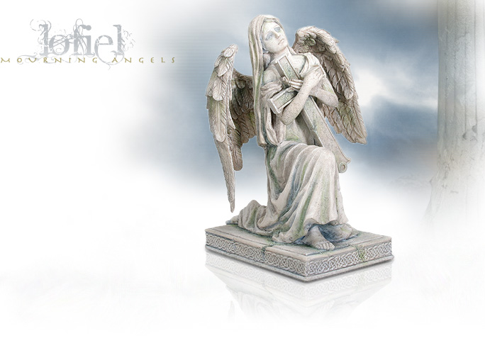 NobleWares Image of Cold Cast Resin Statue Mourning Angel Lofiel 7456 by YTC Summit