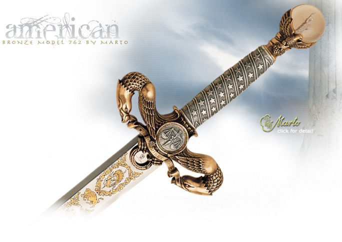 NobleWares Image of The American Liberty Sword 762 Bronze Edition by Marto of Spain