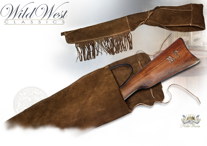 NobleWares image of Old West Suede Leather Rifle Scabbard 04-290