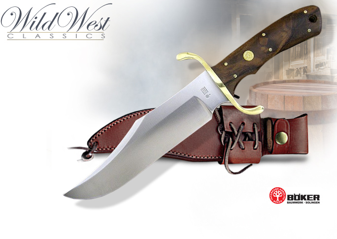 NobleWares Image of Western Bowie Knife 547 with Western Sheath by Boker