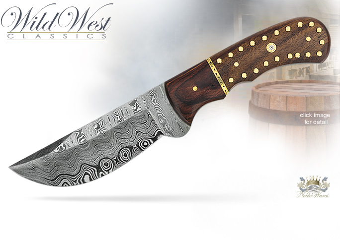 NobleWares Image of Legends In Steel Damascus Crusader Bowie UC3061 by United Cutlery