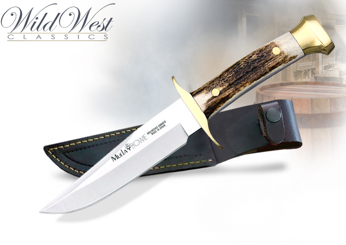 NobleWares Image of Stag Horn Bowie Knife 15A by Muela of Spain