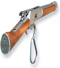 rear view of Old West Mare's Leg Rifle