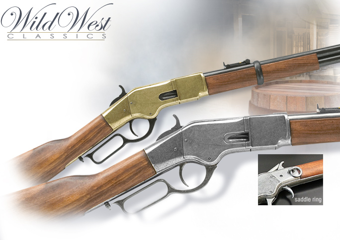 NobleWares Image of Non-firing M1866 Repeating Rifle 1140G Gray and 1140L Brass finish by Denix